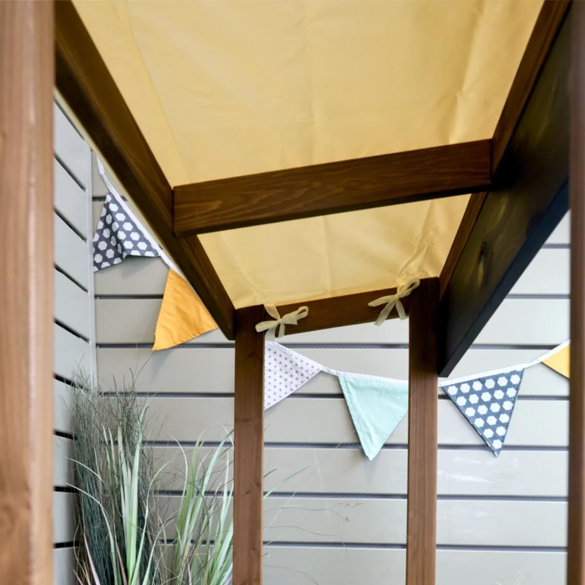 Meppi Matschküche Beach-Bar aus Holz - Outdoorküche für Kinder - Grill & Herd