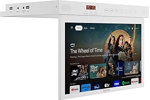 SYLVOX Rotated Under Cabinet Kitchen TV, 1080P with Smart TV System