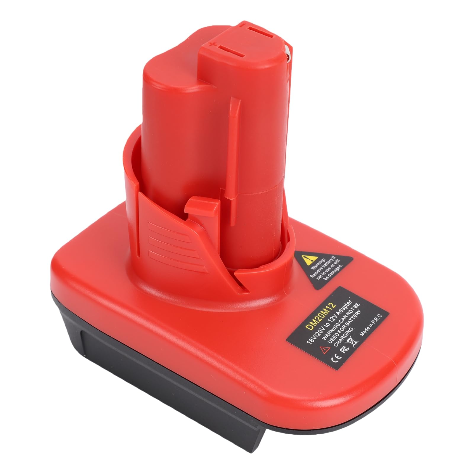 Eujgoov Adaptador de Batería 18V a 12V, 2 Paquetes, Plástico ABS Resistente, Convertidor Portátil para Herramientas Eléctricas M12, Mayor Duración