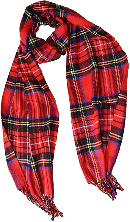 Foulard écossais de designer italien Rot - Écharpes tartan pour hommes Femmes