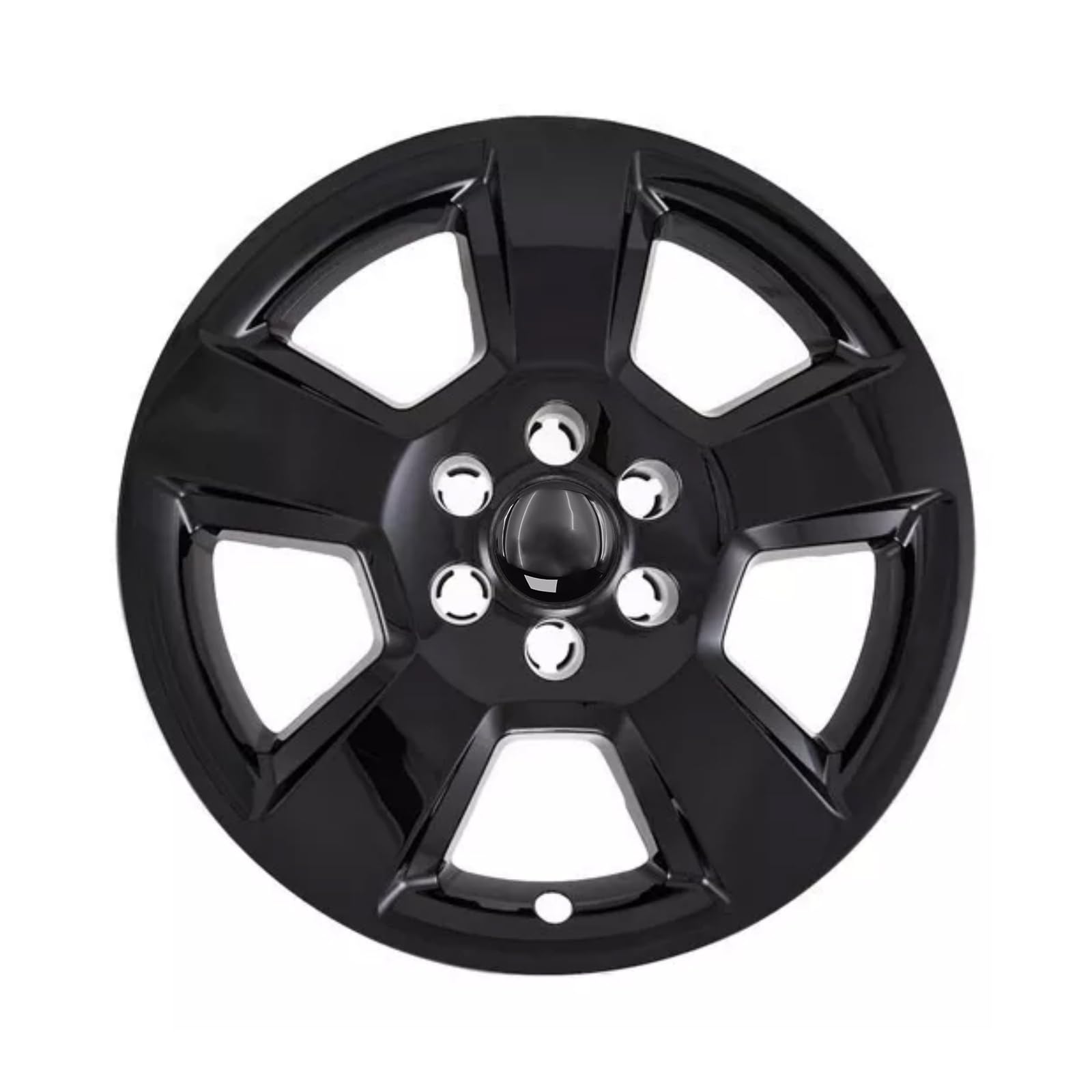 Lot de 4 Cache-Moyeux Enjoliveurs Personnalisés Noir Brillant de 83 mm pour Tahoe Suburban Silverado 1500 Sierra Yukon Denali 2014-2020 22837060