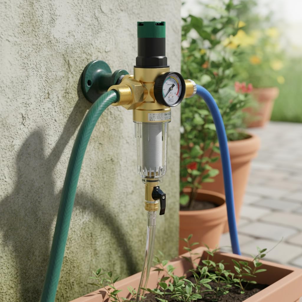 Riduttore di pressione dell'acqua con manometro acqua e filtro 1 pollice DN32 riduttore di pressione dell'acqua in ottone regolatore di pressione dell'acqua riduttore di pressione regolabile per acqua