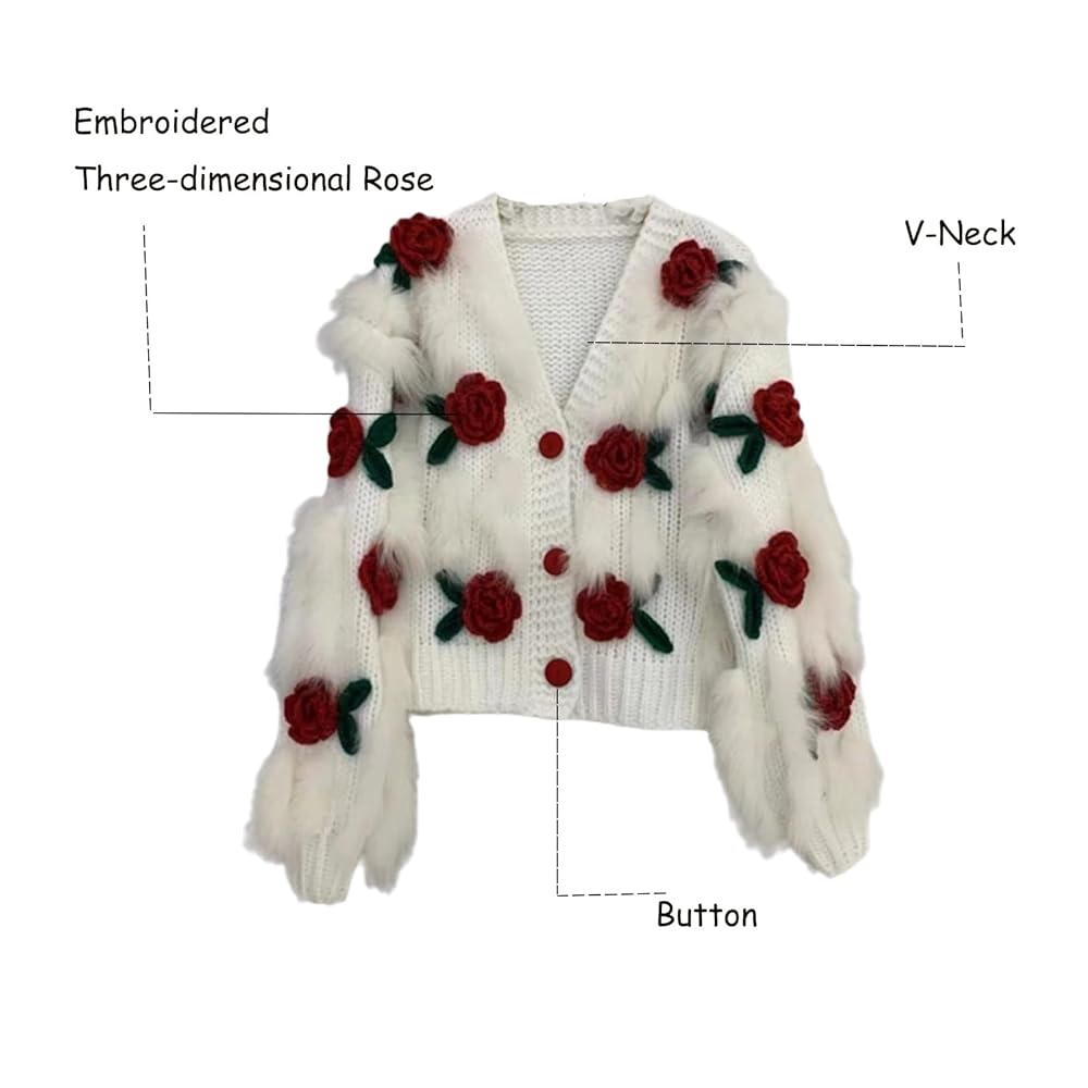 ❤︎ いいな ❤︎vintage flower knit cardigan❤︎ ❤︎ いいな様専用 ❤︎vintage flower knit cardigan