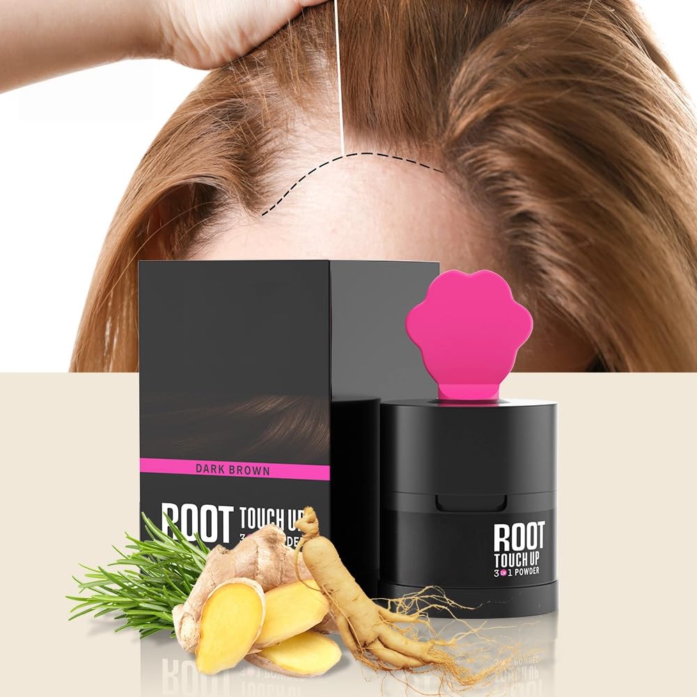 Root Touch Up Dark Brown,gowwim Root Cover Up Quick Stick,Instant Root Concealer to Cover Roots and Grays. (Med Brown) - Image 4