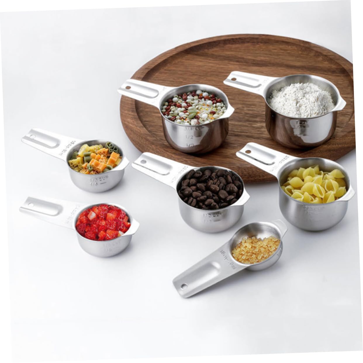 ABOOFAN 7pièces Cuillères Doseuses avec Graduation Outils de Cuisine pour Poudres et Ingrédients