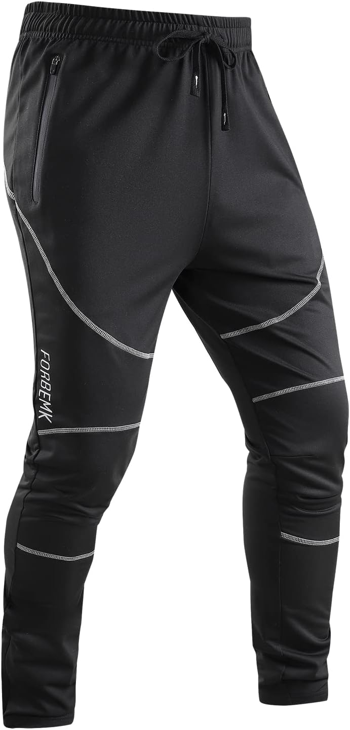 FORBEMKMen's Cycling Bike Pants Quick-Dry Windproof Outdoor Mountain Bike Athletic Sweatpants for Running Hiking Gear