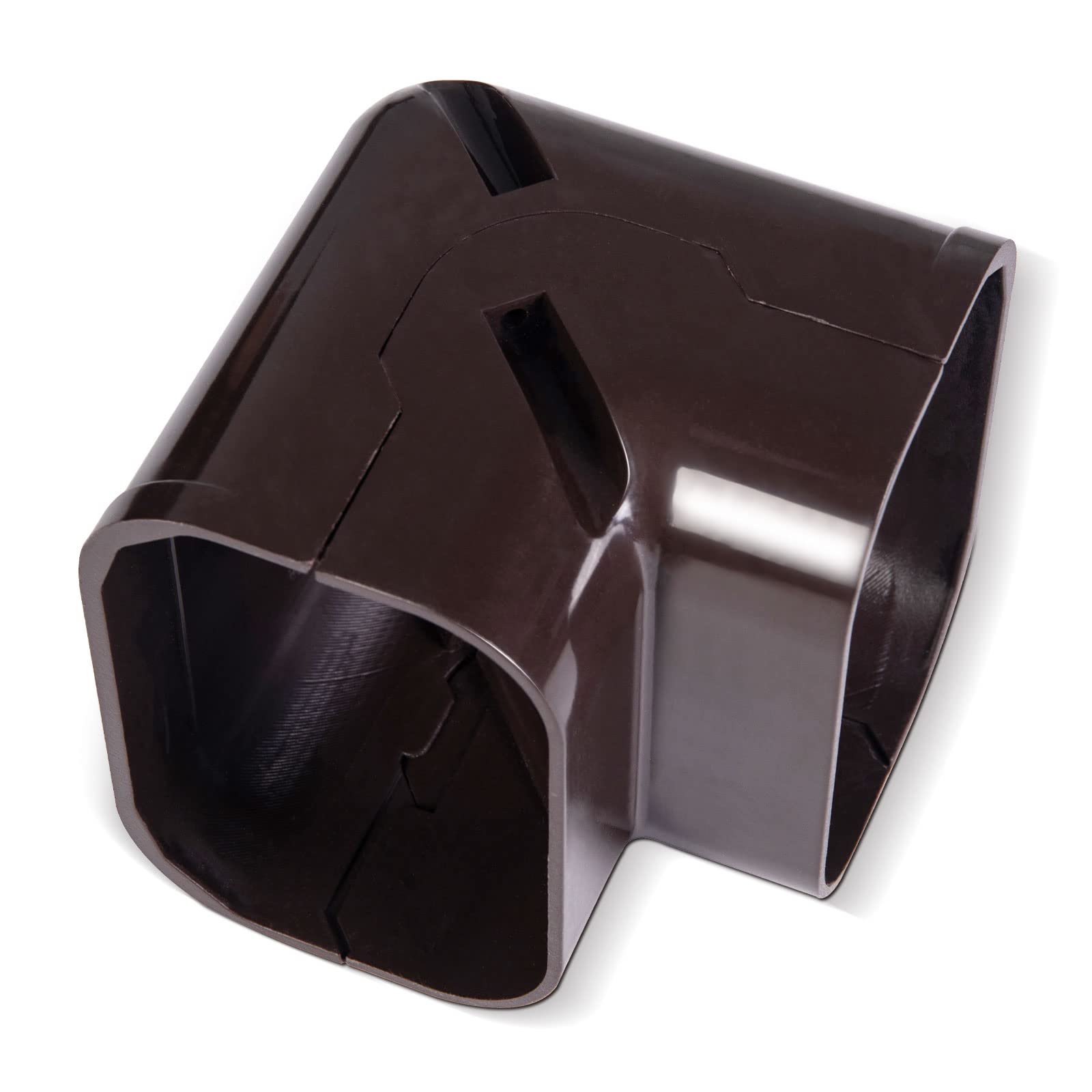 LyPrem 3" Elbow PVC Line Set Cover Kit Accessories for Mini Split(Brown), 3"W Elbow