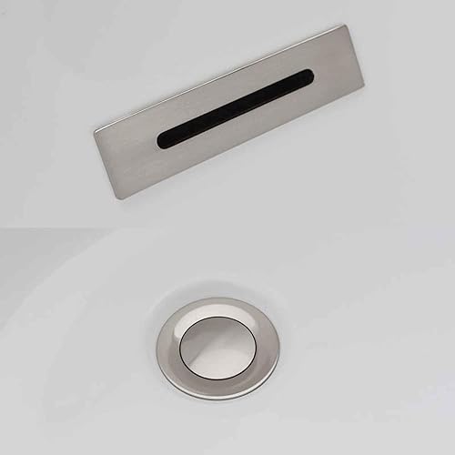 Miniatura 7 de WOODBRIDGE Bañera independiente de acrílico de 59 pulgadas bañera contemporánea con desbordamiento y drenaje de níquel cepillado B-0016 -B/N-Drain &O