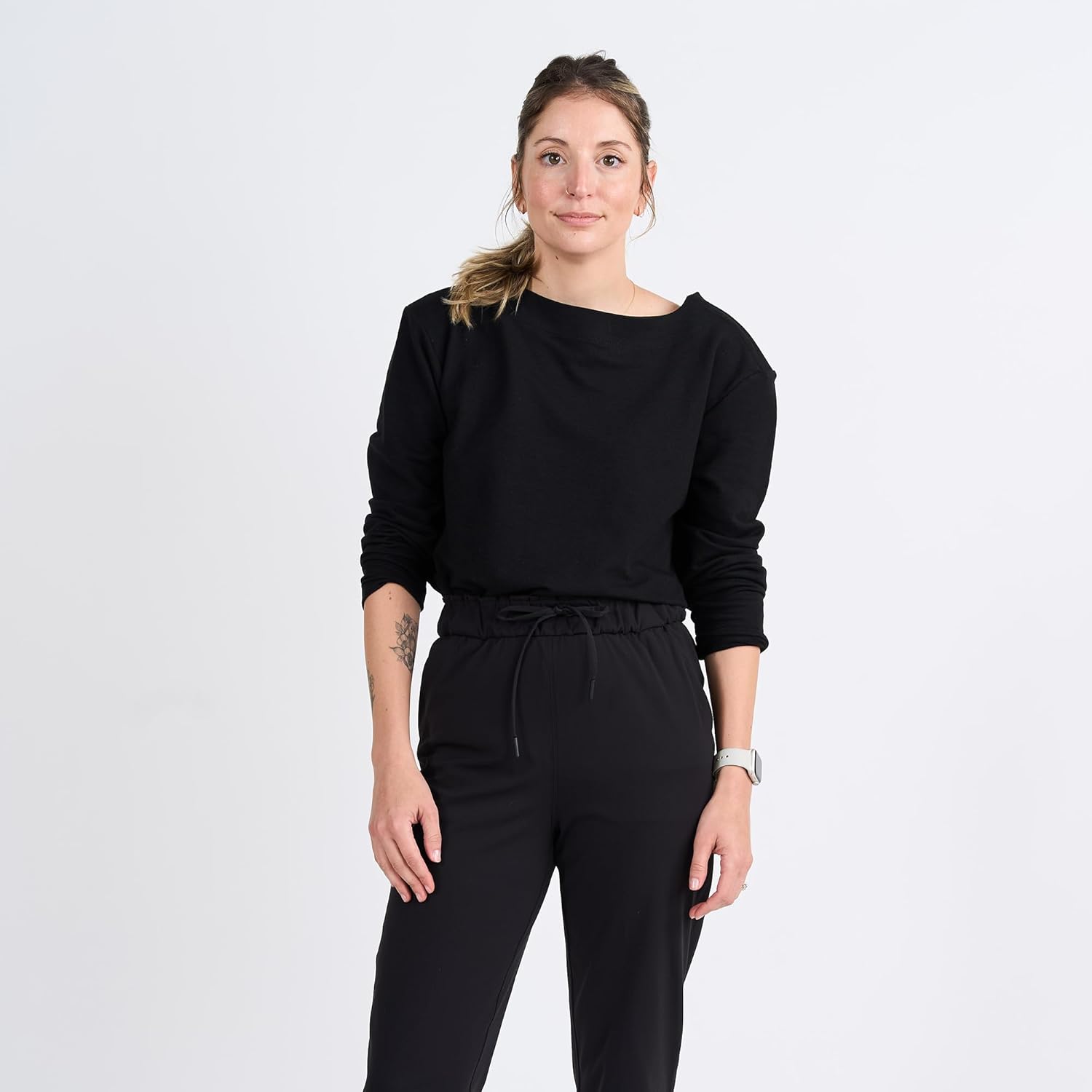 Portt Women's Chemotherapy Long-Sleeved Shirt with Port Access, Tencel Lyocell & Organic Cotton Blend, XS-XL, Made in USA - Image 3