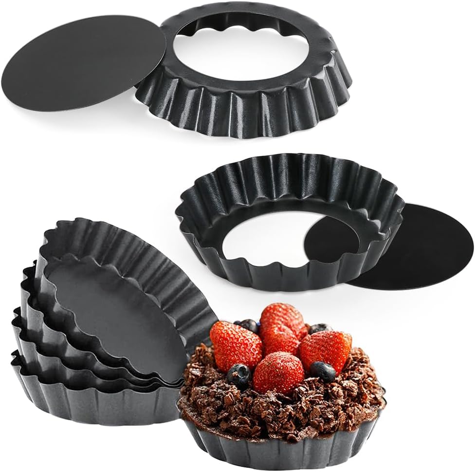 6 Inch Round Cake Pan Set of 3, Nonstick Coating Baking Round Cake Pans with Remvable Bottom for Birthday Layered Cakes,Party, Circle Cake Tins With Wider Grips for Oven Air Fryer, Gold