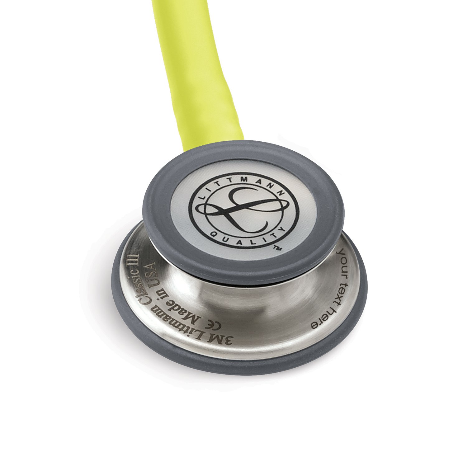 3M Littmann Classic III Estetoscopio con Grabado Gratuito y Linterna Pupilar de Regalo (Limón)