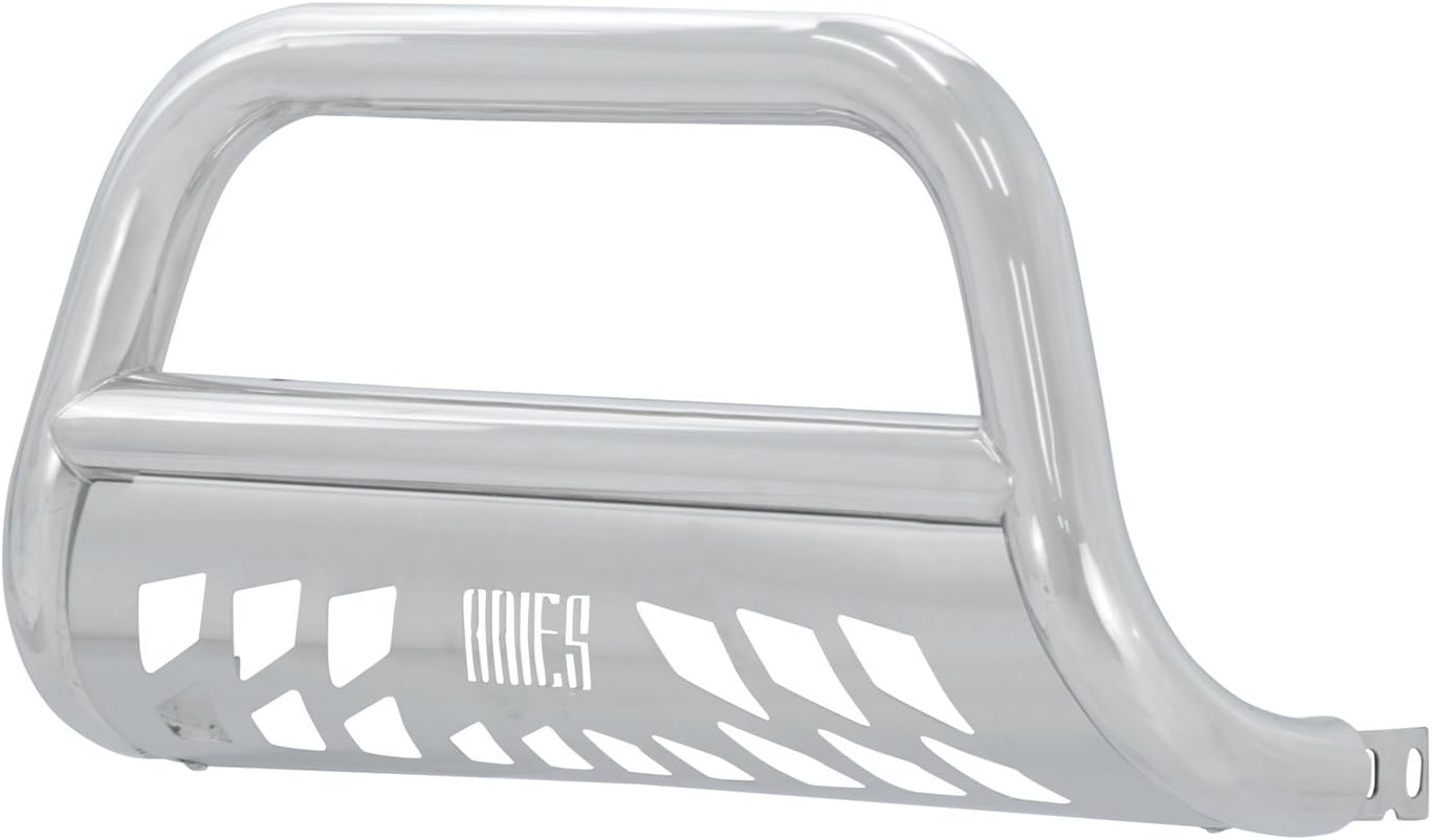 ARIES 35-2002 3-Inch Polished Stainless Steel Bull Bar, No-Drill, Select Toyota Tacoma