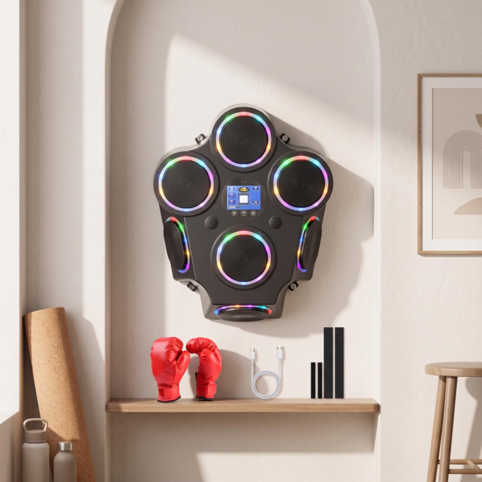 Tablero Boxeo para Pared Recargable