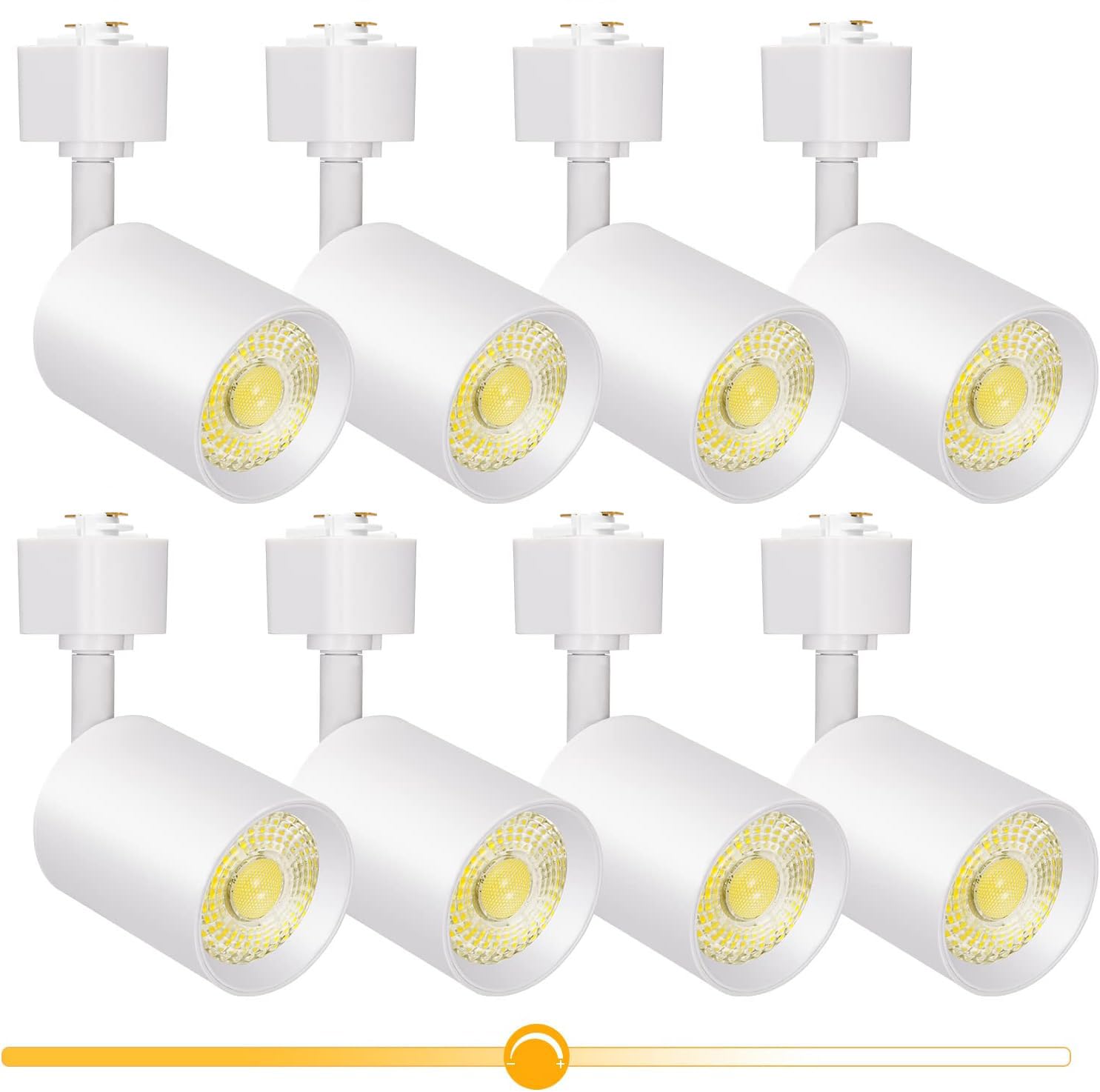 Photo 1 of TuyuBEE L Type LED Track Lighting Heads Dimmable 10W 3000K, 8 Pack, White