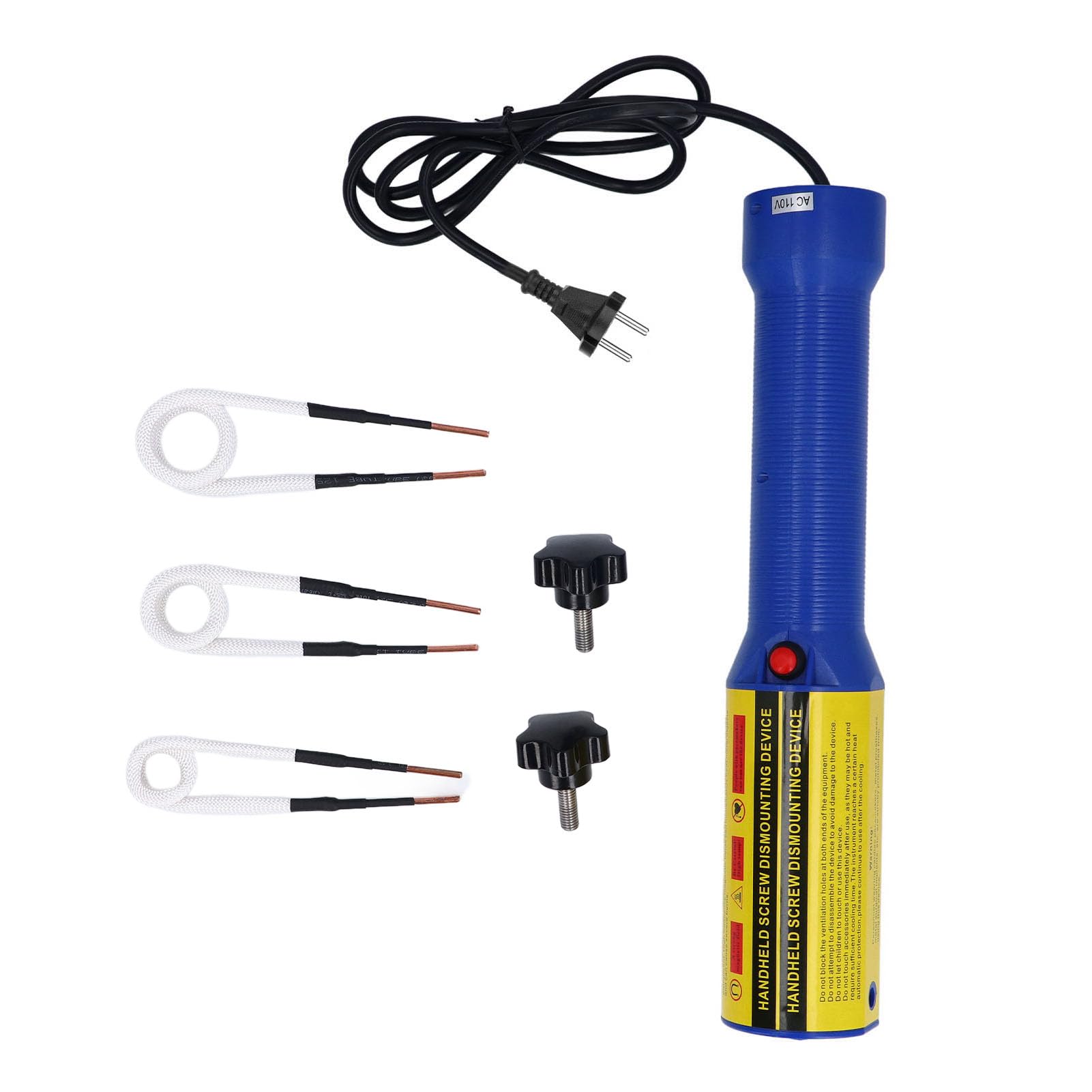 Generic Narzędzie do Indukcji Ciepła, Zestaw Grzewczy z indukcją magnetyczną o Wysokiej Częstotliwości 1500 W z światłem LED do Motoryzacyjnej (Wtyczka UE 220 V)