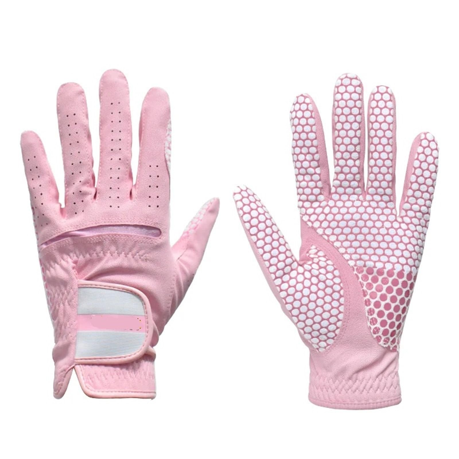 Damen-Golfhandschuhe für Linkshänder, 1 Paar, PU, rutschfest, verschleißfest, Sportdesign