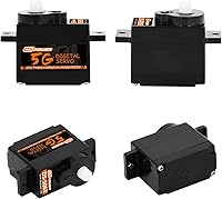 Vista 2 de Mini servo digital 5G, kit de motor micro RC de engranajes de plástico para 1/28 RC modelo de coche, barco, helicóptero de ala fija, avión robot
