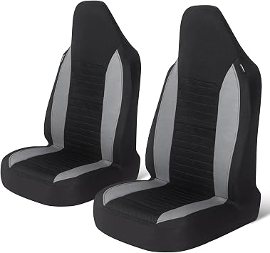 AUTOYOUTH Car Accessories Front Seat Covers Car Seat Covers & Supports Bucket Car Seat Protector Universal Fit for Truck SUV, Gray