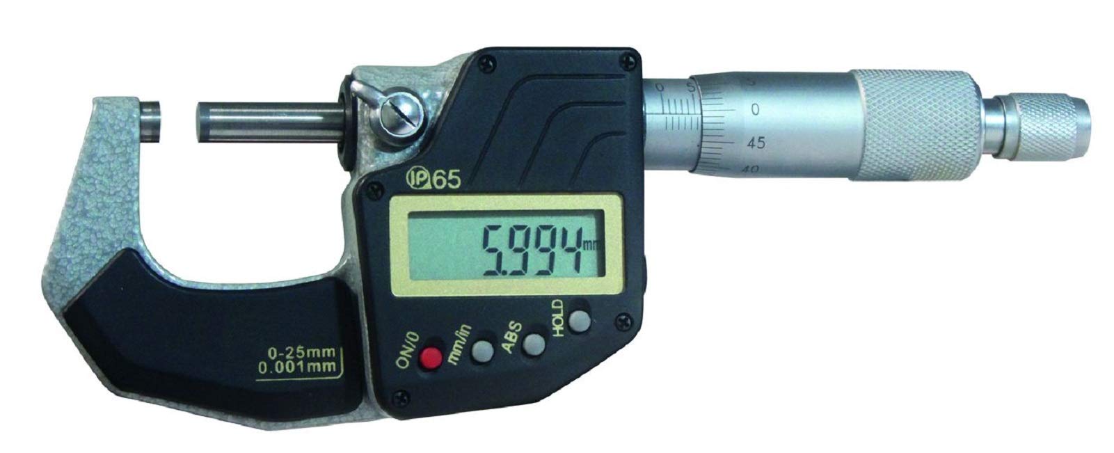 MIB Digital-Bügelmessschraube, Mikrometer-Schraube, IP 65, ABS zur AUSWAHL: 25-50 mm