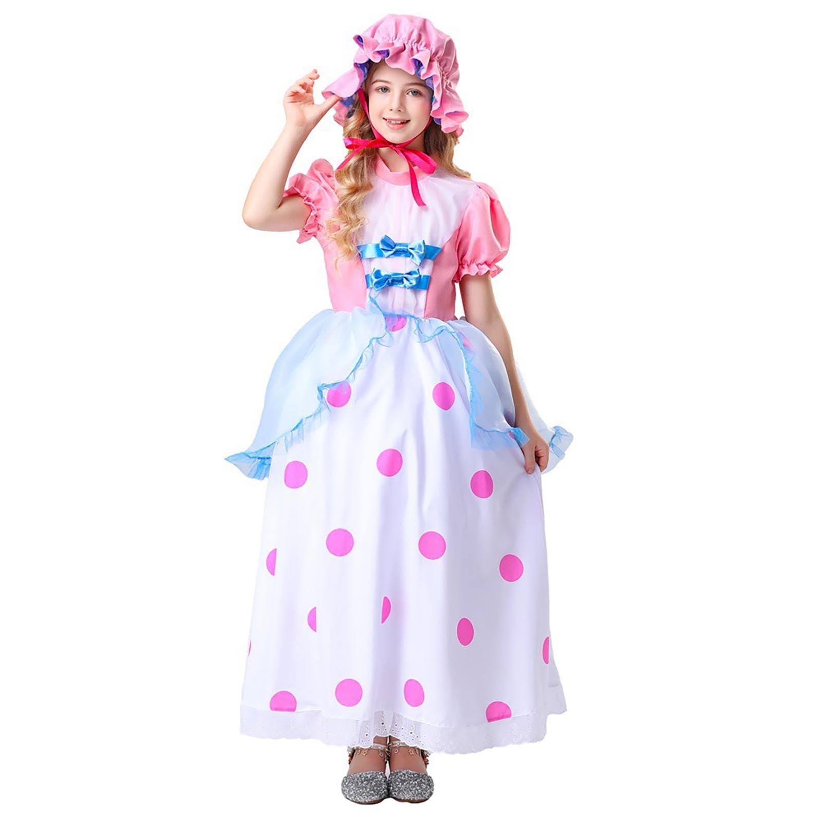 Genérico Disfraz Niña Halloween Bruja Adorable. Traje De Cosplay De Vestido Largo para Niños 5 A 12 Años. Ropa Fiesta Disfraces. Disfraz Carnaval Maga