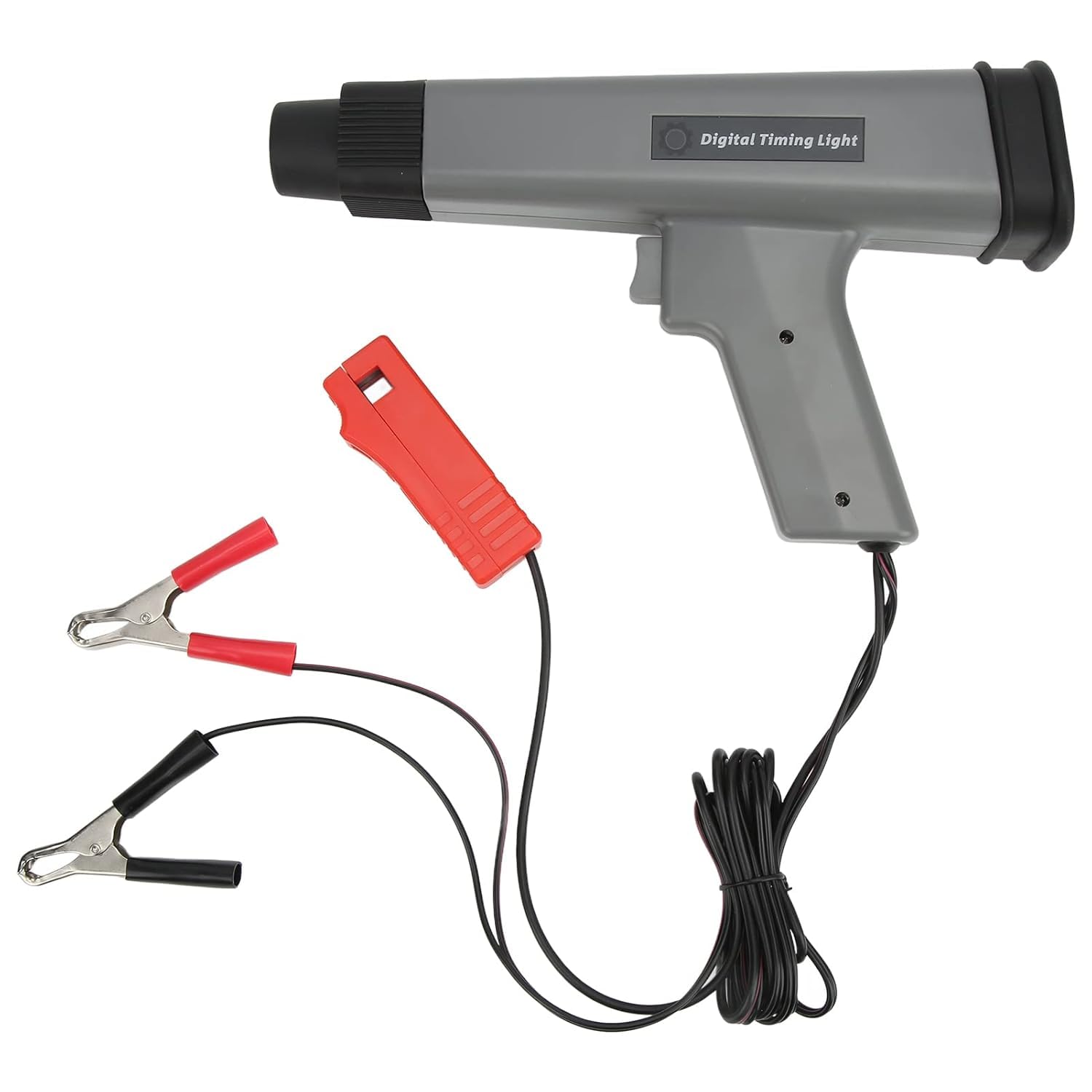 Aramox Luz de Sincronización de Motor Digital Luz de Sincronización Estroboscópica Inductiva 12V Luz de Sincronización de Encendido Pistola de Sincronización de Motor de Gasolina Inductiva Herramienta