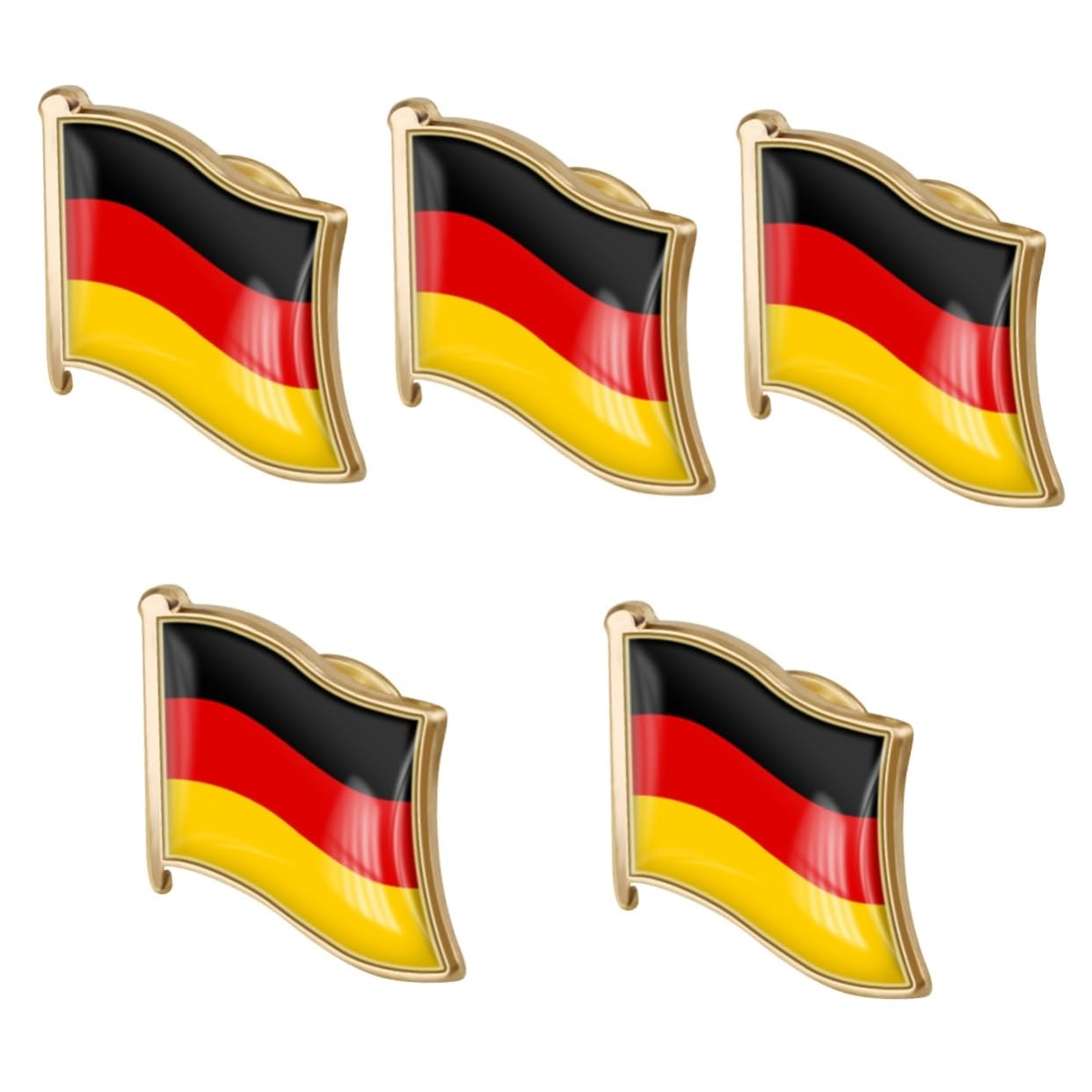 SHERCHPRY Deutschland Flagge Brosche Anstecknadel Ästhetische Dekorative Brosche Anstecknadel Herren Anstecknadel Flaggennadel Kleidung Brosche Kleidung Anstecker Brosche Anstecknadel Clip