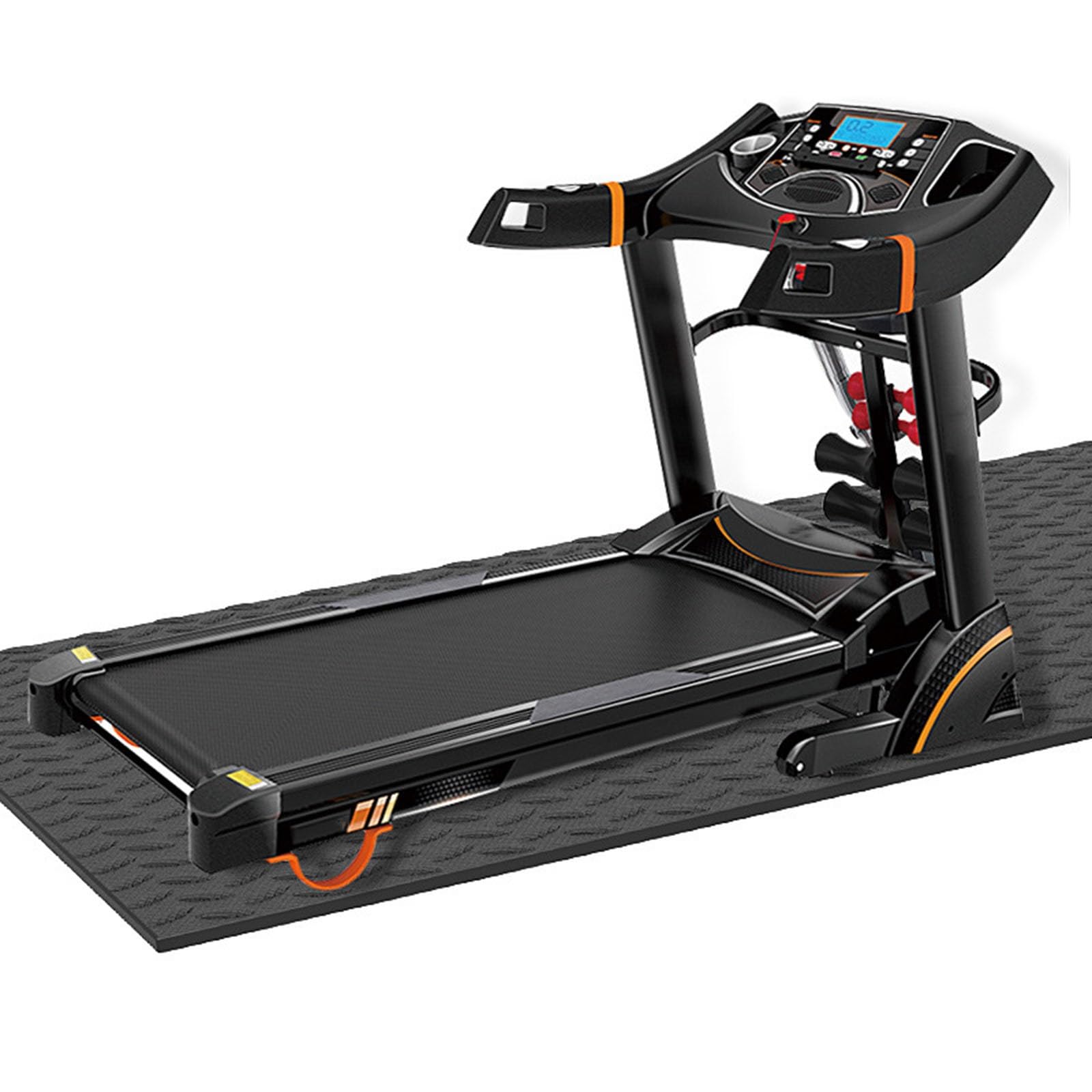 WORDFUN Tappetini Attrezzi Fitness Casa, Tappetino Insonorizzante per Tapis Roulant, Tappetino Antivibrazione, Tappeto Antiscivolo per Tapis Roulant, Fonoassorbente, Cyclette, Crosstrainers, Vogatori
