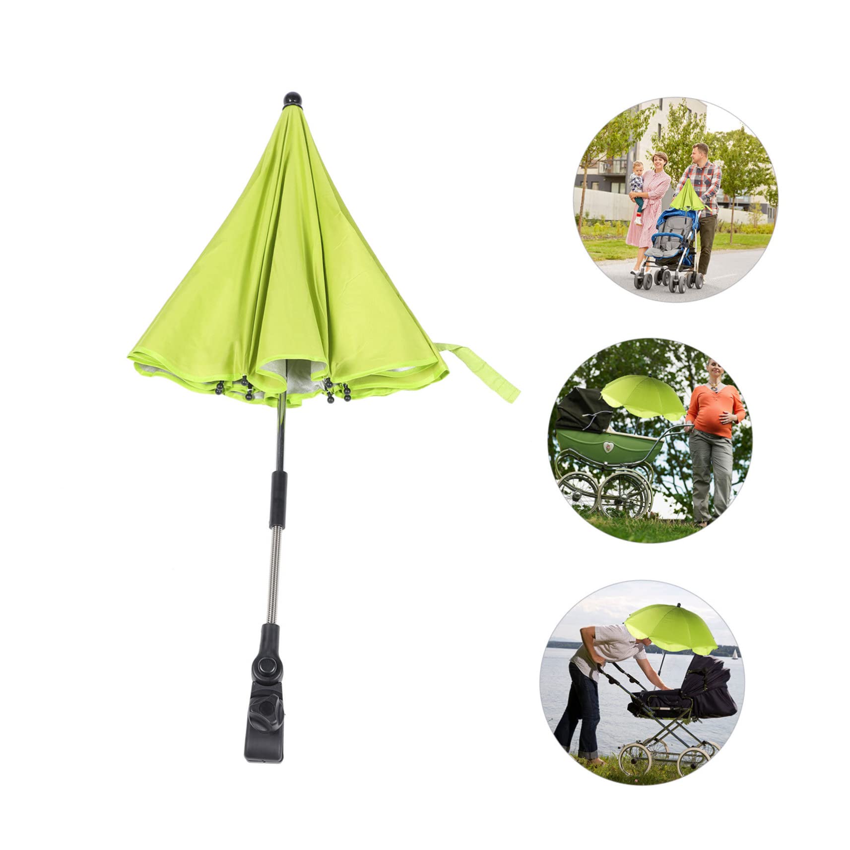 KOMBIUDA 2stücke Stroller Parasol Mit Uv-schutz Abnehmbare Kinderwagen Und Buggy- Für Optimalen Schutz Bei Sonnenstrahlen Und Regen Installieren Langlebig Und Geeignet Für Modelle