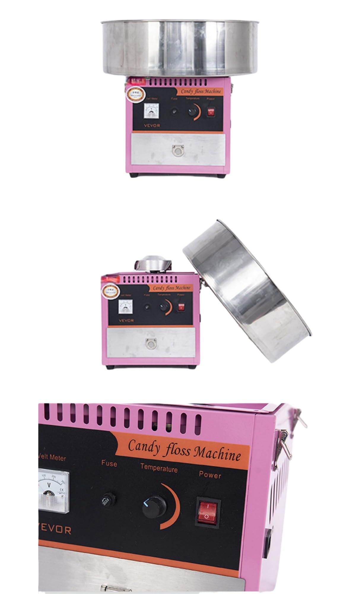 Amazon.co.jp: Kirnuoわたあめ機 わたがし 家庭用 業務用 綿菓子製造機