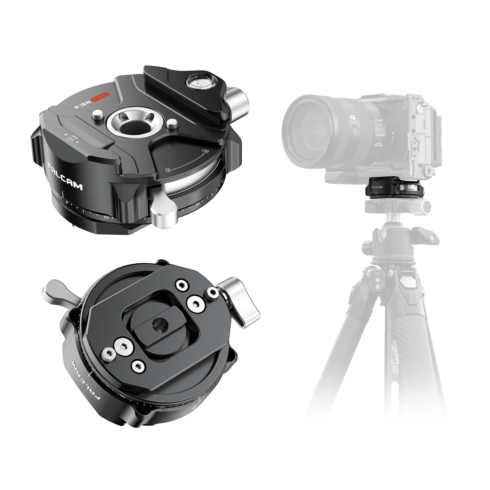 Amazon | ULANZI FALCAM F38PRO クイックリリース雲台アダプター 360