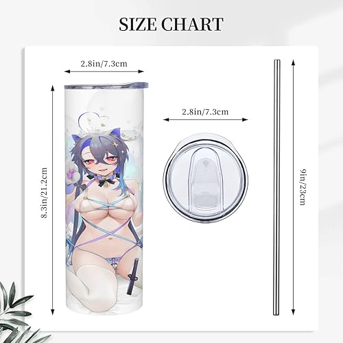 Miniatura 9 de Siiuuol Eagle - Vaso de café con diseño de calavera de 20 onzas con tapa y pajita, taza de acero inoxidable con aislamiento, taza de viaje, regalo