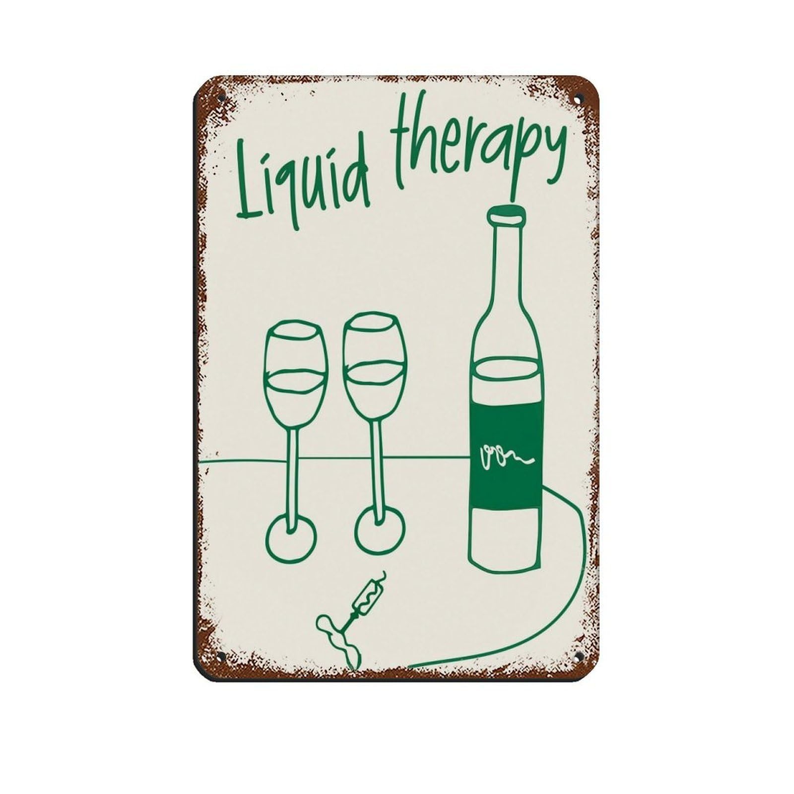 Hand Drawn Wine Poster, Vintage Wine Retro Poster Metal Tin Sign Chic Art Retro Iron Painting Bar People Cave Cafe Family Garage Poster Wall Decoration 8x12inch(20x30cm)