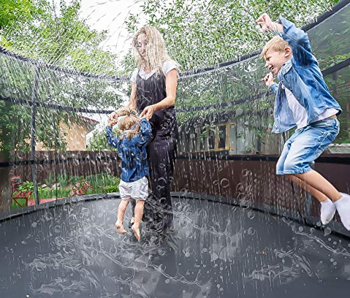 BMAG Trampoline Sprinkler, Party Outdoor Trampoline Sprinkler Water Park for Kids, Fun Cooling Summer Sprinkler Yard Games Water Toys, Backyard Water Park Sprinkler for Boys and Girls 39 ft - Thumbnail 7