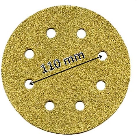 180 mm 8 Hole Sanding Discs 7" fits WORKZONE ALDI Model 750W and Many Other Sanders Quality (328) DEERFOS Pads Pack of 10 (P180)
