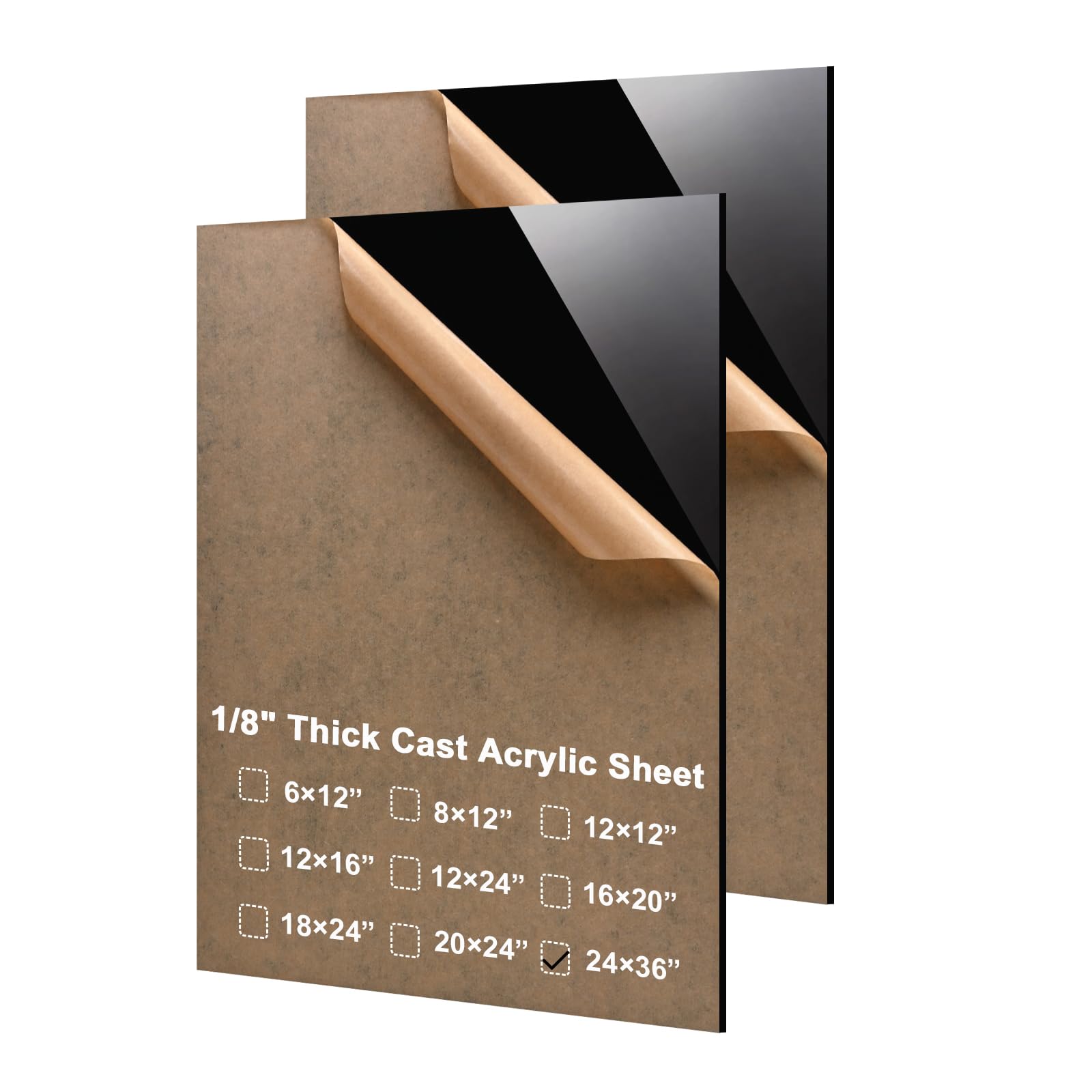 KINLINK 24x36 Plexiglass Sheets 1/8 inch Thick - 3mm Jordan KINLINK 24x36 Plexiglass Sheets 1/8 inch Thick - 3mm Jordan