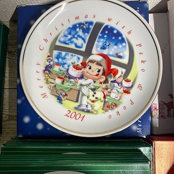 Amazon.co.jp: 不二家 ペコちゃんイヤープレート、銀座パーラー大皿