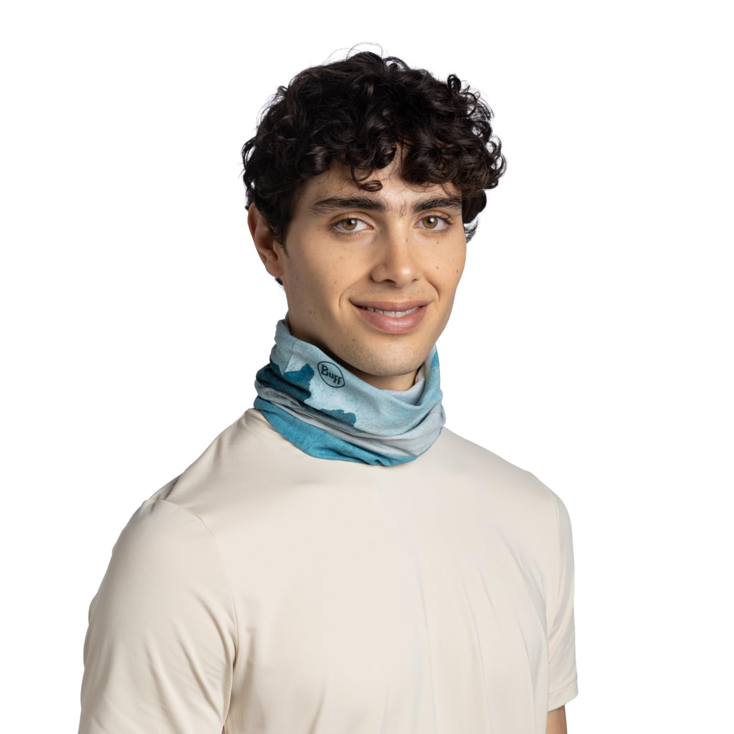 BUFF Komin Coolnet UV Elastyczna, Ochrona UPF50, Lekka, Elastyczna, Materiał Z Recyklingu, Sport, Lato One Size Wielobarwny