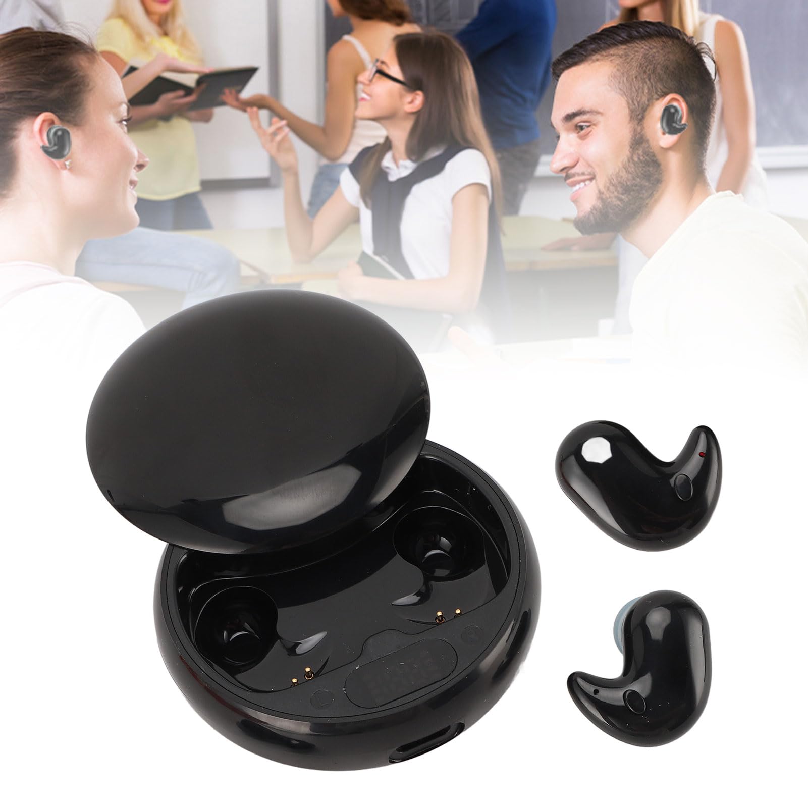 Écouteur D'écoute Du Traducteur Du Traducteur De Langue Réel