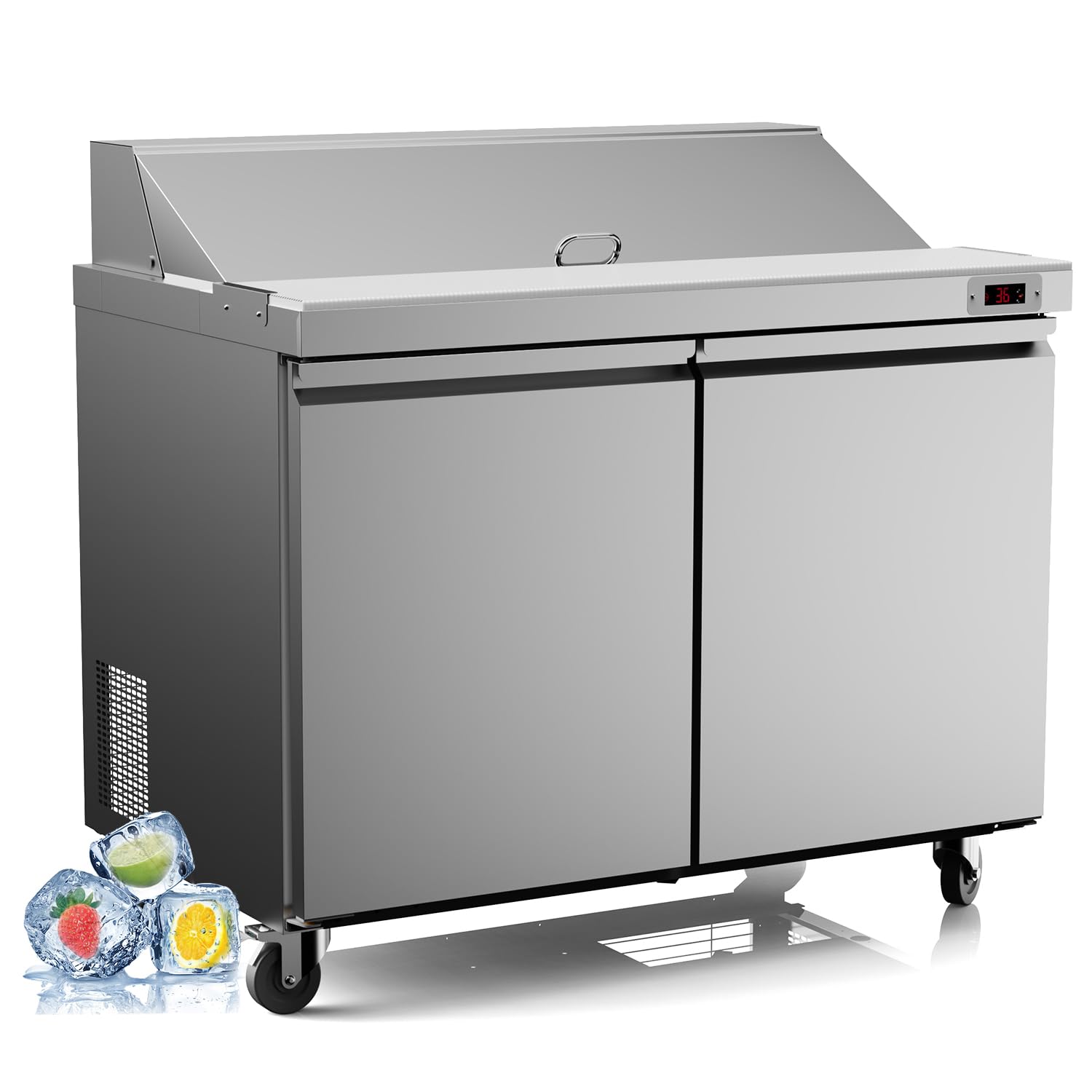 Amazon.com: FreezLabs 48“ Commercial Refrigerator Sandwich&Salad