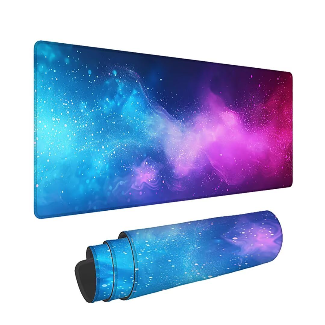 Podkładka pod mysz XXL krajobraz - 1400x600x3mm - wielokolorowa duża mata na biurko z przeszytymi krawędziami i antypoślizgowa wodoodporna do komputera, przenośna poprawia precyzję i szybkość -36328