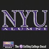 NYU Bobcats Violets Decal - NYU Over Alumni