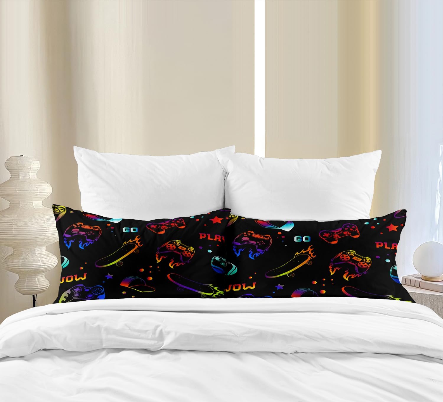 Duvet Cover Set for Boys - Twin, Full, Queen, King Gamer Bedding, Gaming Bed Set no Filling