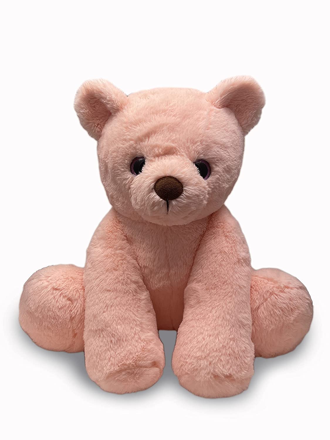 Mirada Plush Stuffed Glitter Eye Bear Soft Toy for Kids - Peach 35cm (B097YZ2KN1) Amazon Price History, Amazon Price Tracker