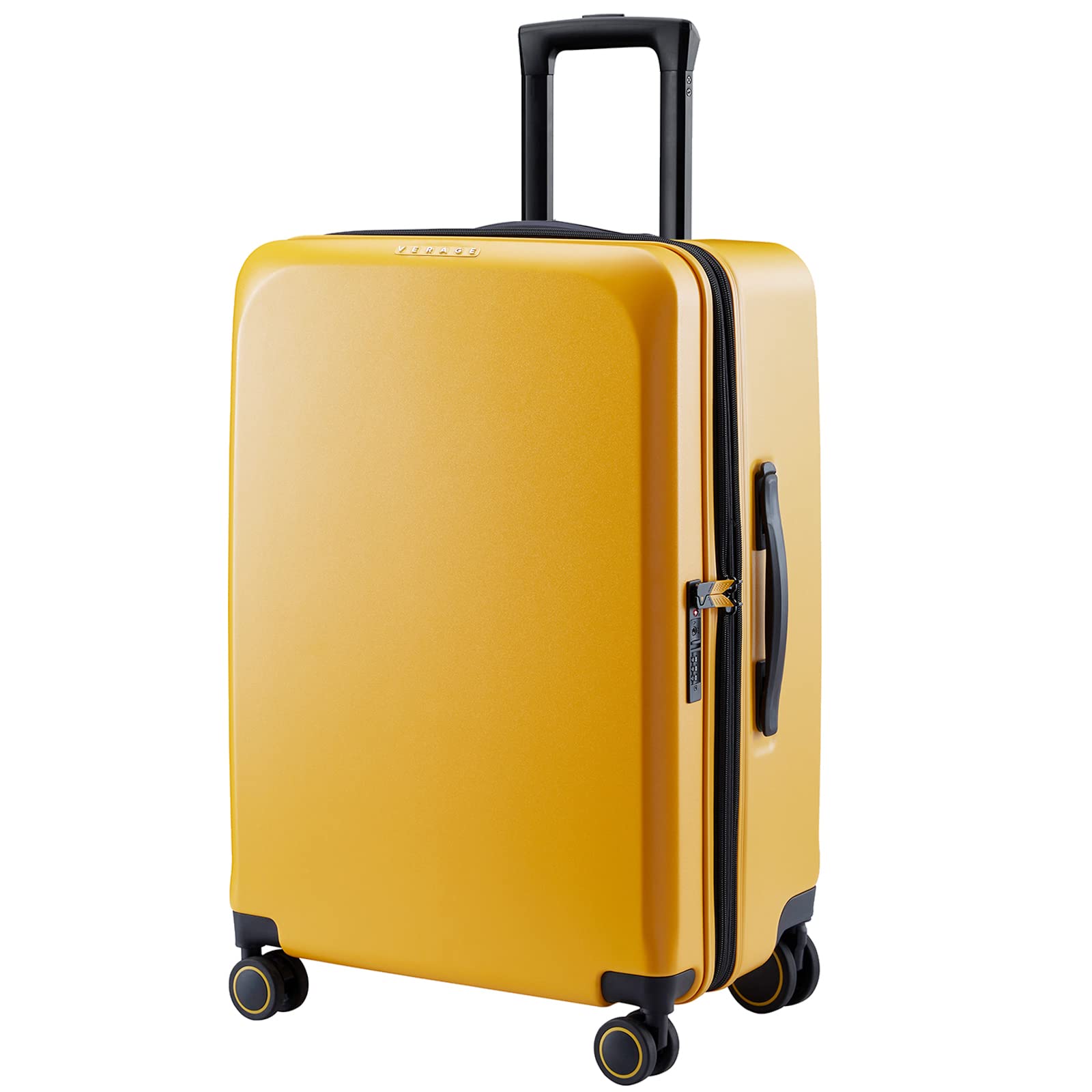verage Luxe Freeland 68 cms Yellow Check-in Hardsided Trolley Bags for Travel, Expandable Hardshell Suitcase with Spinner Wheels, TSA Approved Lock Luggage (Medium-Check-in_24")-picture-9