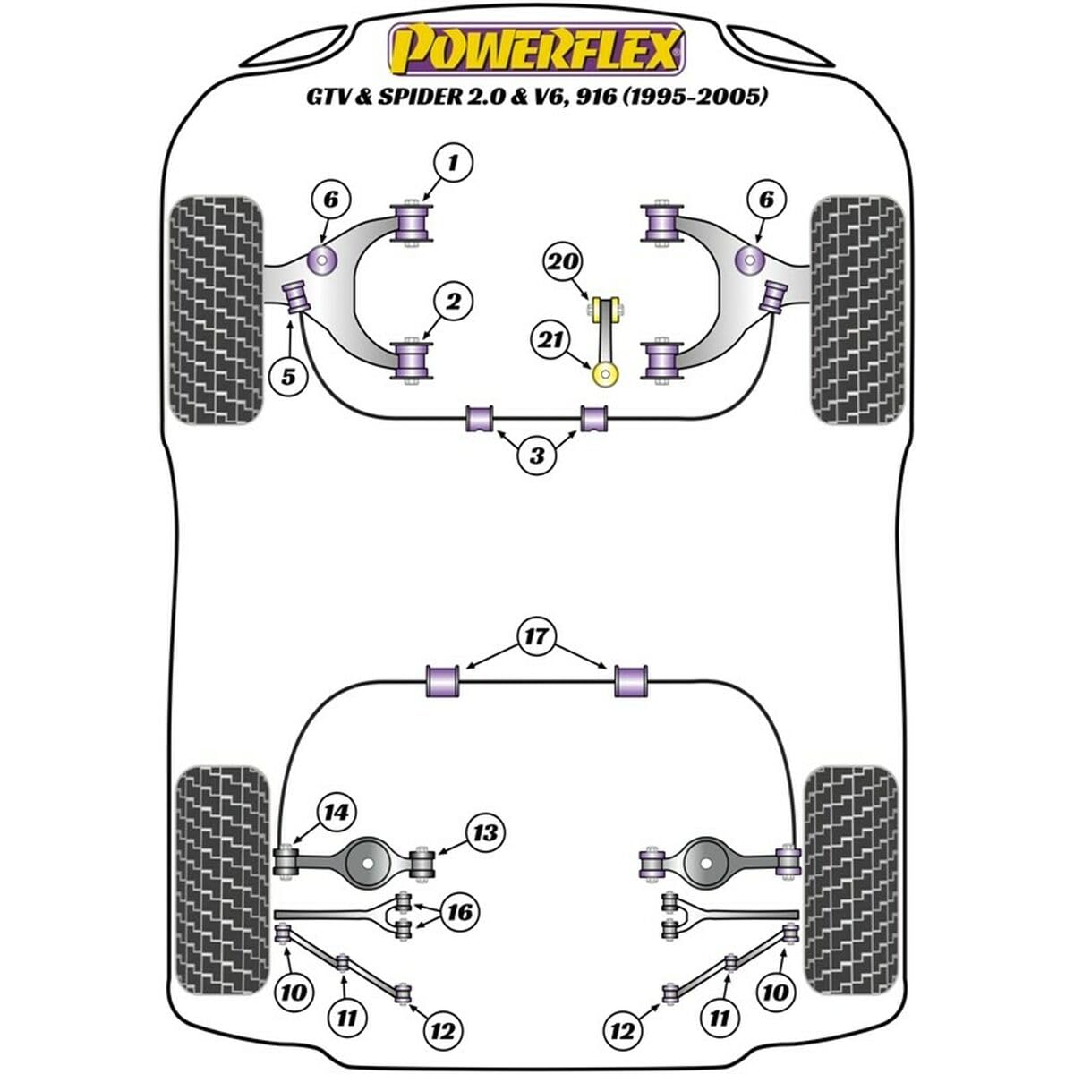 Powerflex PFR1-711 SILENTBLOCK DEL AMORTIGUADOR