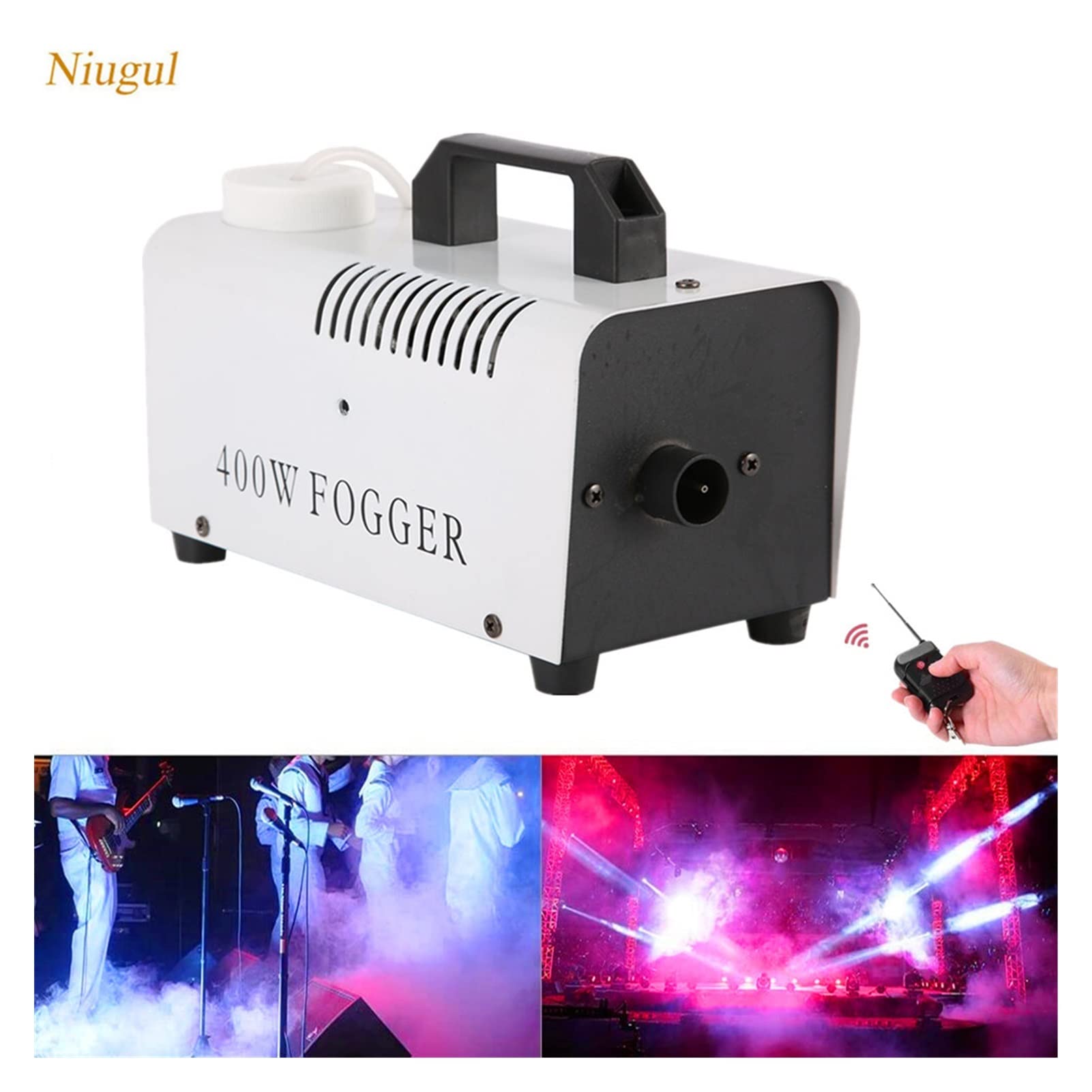 Macchina Della Nebbia Macchina della nebbia di Halloween 400W macchina del fumo della macchina del fumo della macchina del fumo portatile for il matrimonio e l'effetto del palcoscenico attrezzatura pe