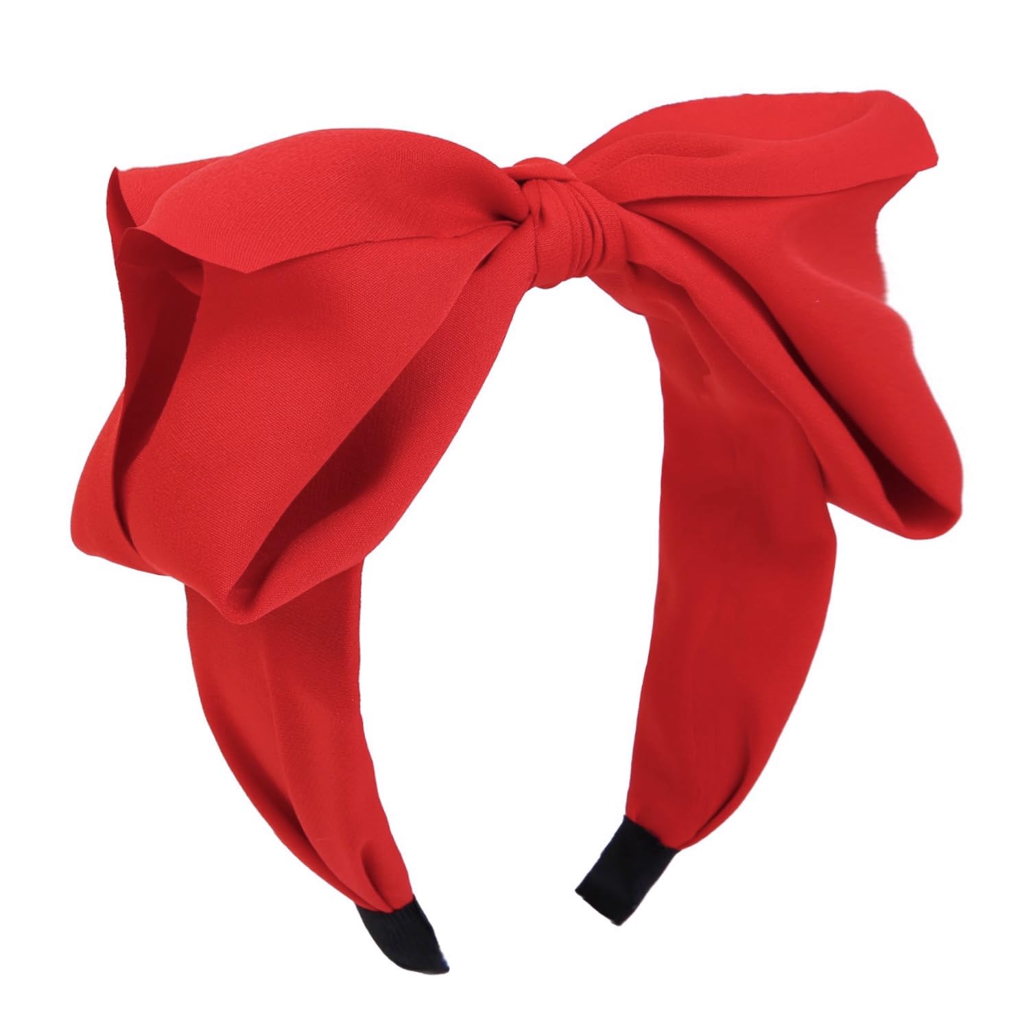 Huachi White Pearl Headbands for Women Trendy Knotted Head Bands for Women's Hair Non Slip Elegance Women Headbands Fashion Hair Accessories