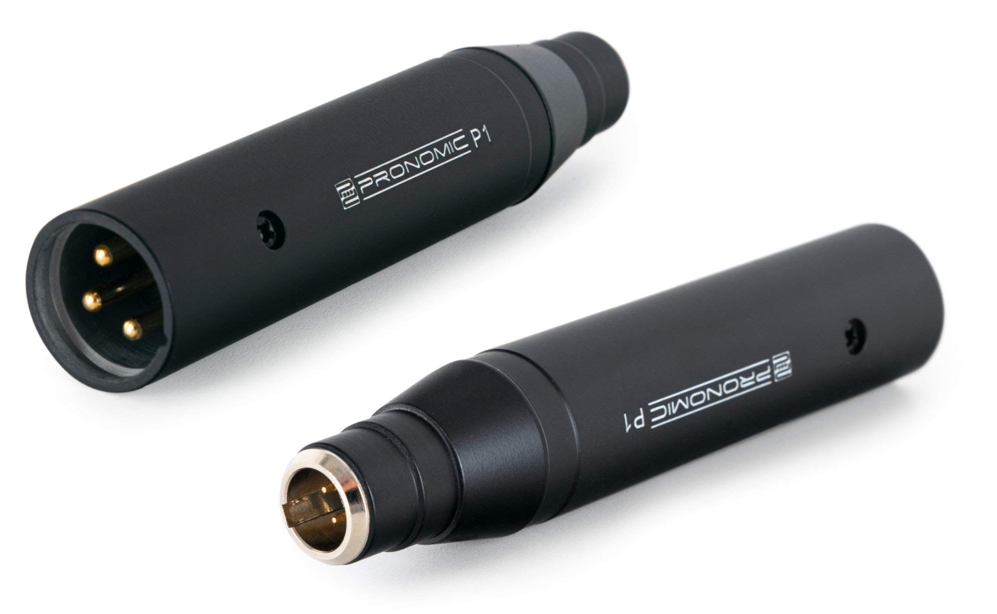 Adaptateur d'alimentation Phantom Pronomic P1 - pour connecter des micros Casque et lavalier à Une Table de mixage - Prise : Mini-XLR 3 Broches - fiche : XLR - Noir