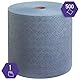 Kimtech Pure Prozesswischtücher, Industrielle Reinigungstücher, 1-lagig, 1 Jumbo-Rolle x 500 Tücher, blau, 7643