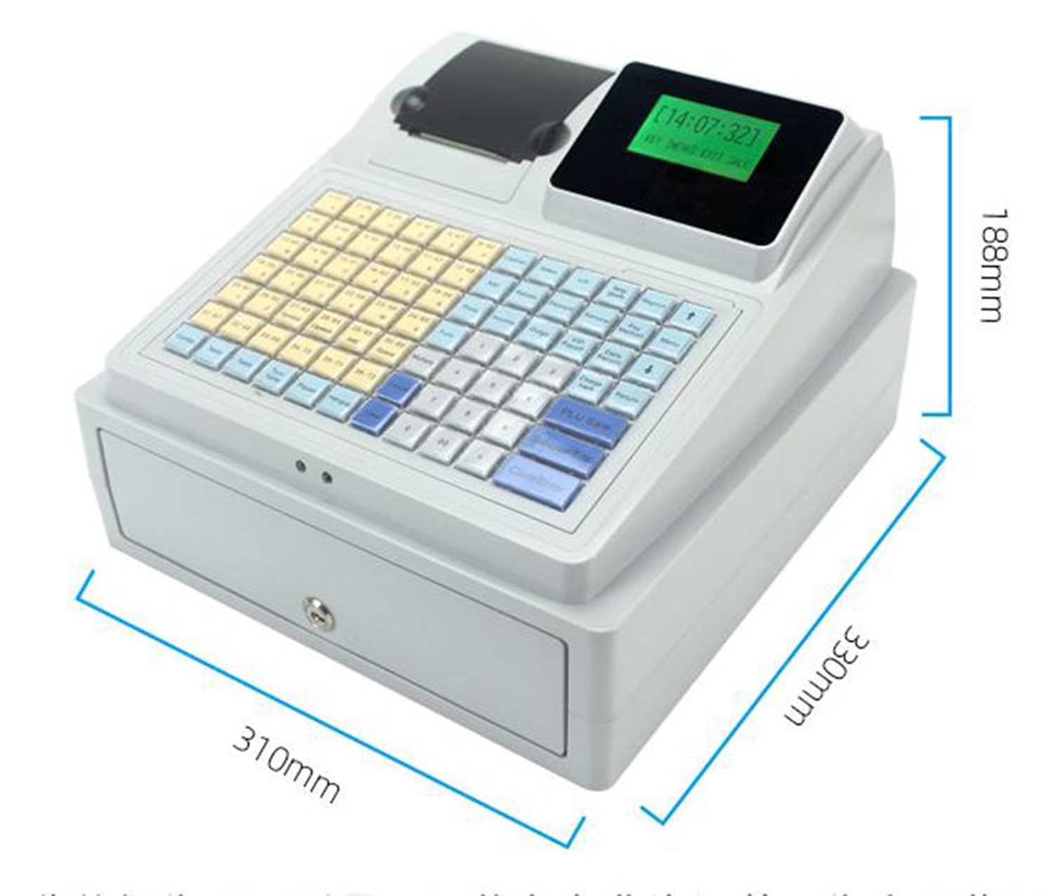 Elektronische Registrierkasse M-3000U - Kassensystem Mit Display Für Kleinunternehmen